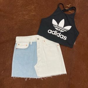 NWOT Levi’s high waist jean skirt